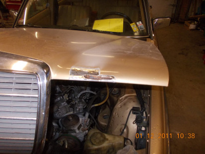 Mercedes W123 300TD goud Laswerk